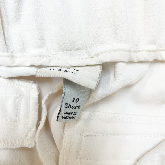 A New Day Women's Cream High Rise Wide Leg Pants Size 10 Short - Picture 4 of 5